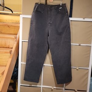 Vintage Maurice Malone Wide Leg High Rise Black Jeans Men's 40